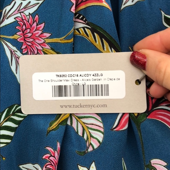 NEW • Tucker • One Shoulder Maxi Dress Floral - Picture 8 of 8